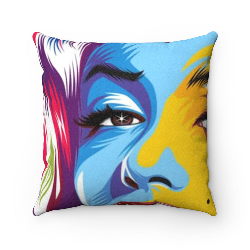 Marilyn Faux Suede Square Pillow