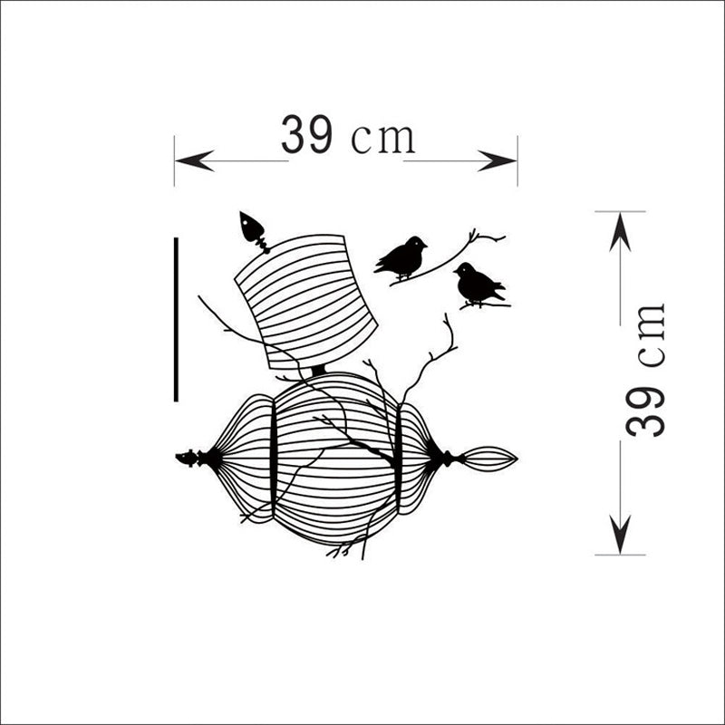 Birds Cage Wall Sticker
