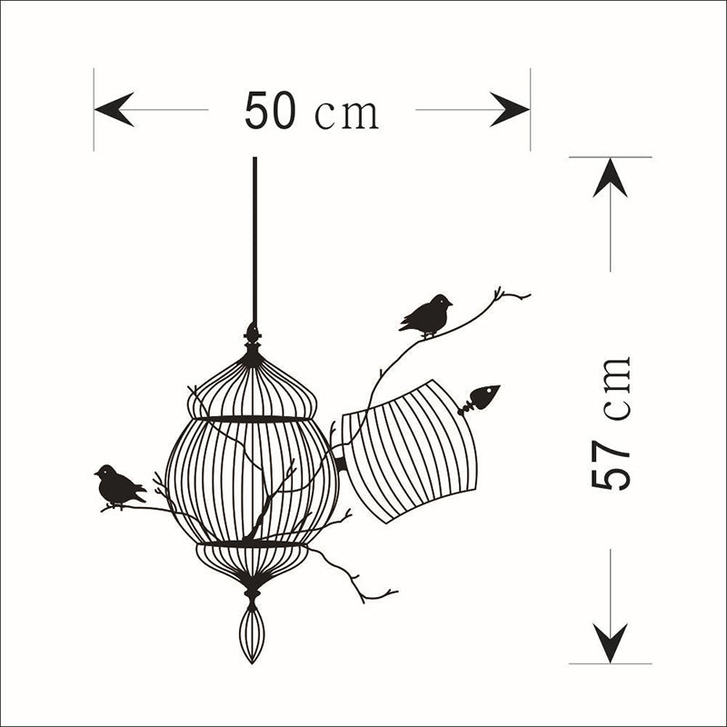 Birds Cage Wall Sticker