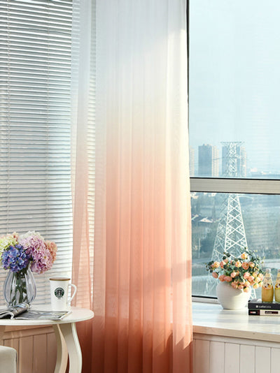 Tulle Curtains 3d Printed Kitchen Decorations Window Treatments American Living Room Divider Sheer Voile curtain Single Panel