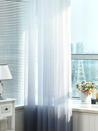 Tulle Curtains 3d Printed Kitchen Decorations Window Treatments American Living Room Divider Sheer Voile curtain Single Panel