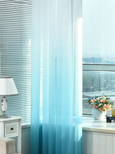 Tulle Curtains 3d Printed Kitchen Decorations Window Treatments American Living Room Divider Sheer Voile curtain Single Panel
