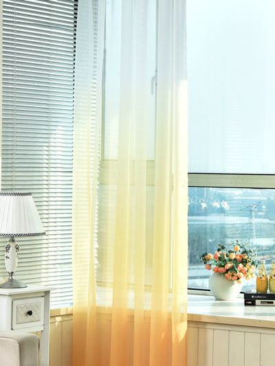 Tulle Curtains 3d Printed Kitchen Decorations Window Treatments American Living Room Divider Sheer Voile curtain Single Panel