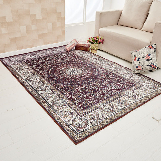 Europe Style Plant Flowers Carpet Area Rug For Bedroom Livingroom Carpet Kitchen Baths Mat Door Mat Anti-Slip Home Decoration