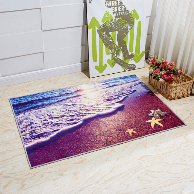 Europe Style Plant Flowers Carpet Area Rug For Bedroom Livingroom Carpet Kitchen Baths Mat Door Mat Anti-Slip Home Decoration