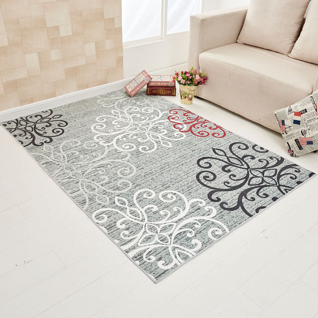 Europe Style Plant Flowers Carpet Area Rug For Bedroom Livingroom Carpet Kitchen Baths Mat Door Mat Anti-Slip Home Decoration
